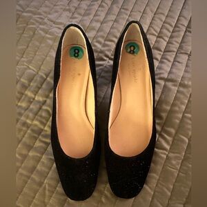 Kate Spade Dolores Too pumps, black with gold heel, Size 8